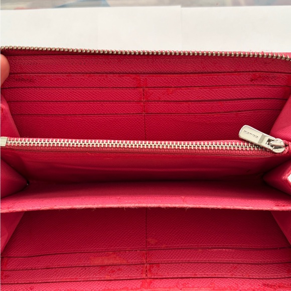 Coach Hot Pink Zip Wallet - Picture 10 of 16
